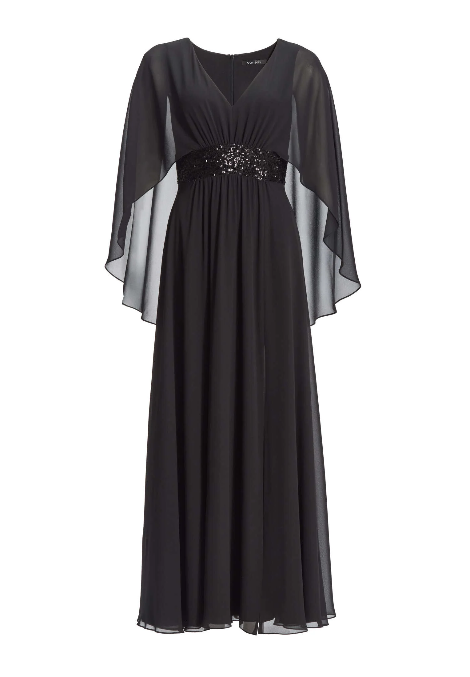 Abendkleid mit Cape aus Chiffon - Image 6