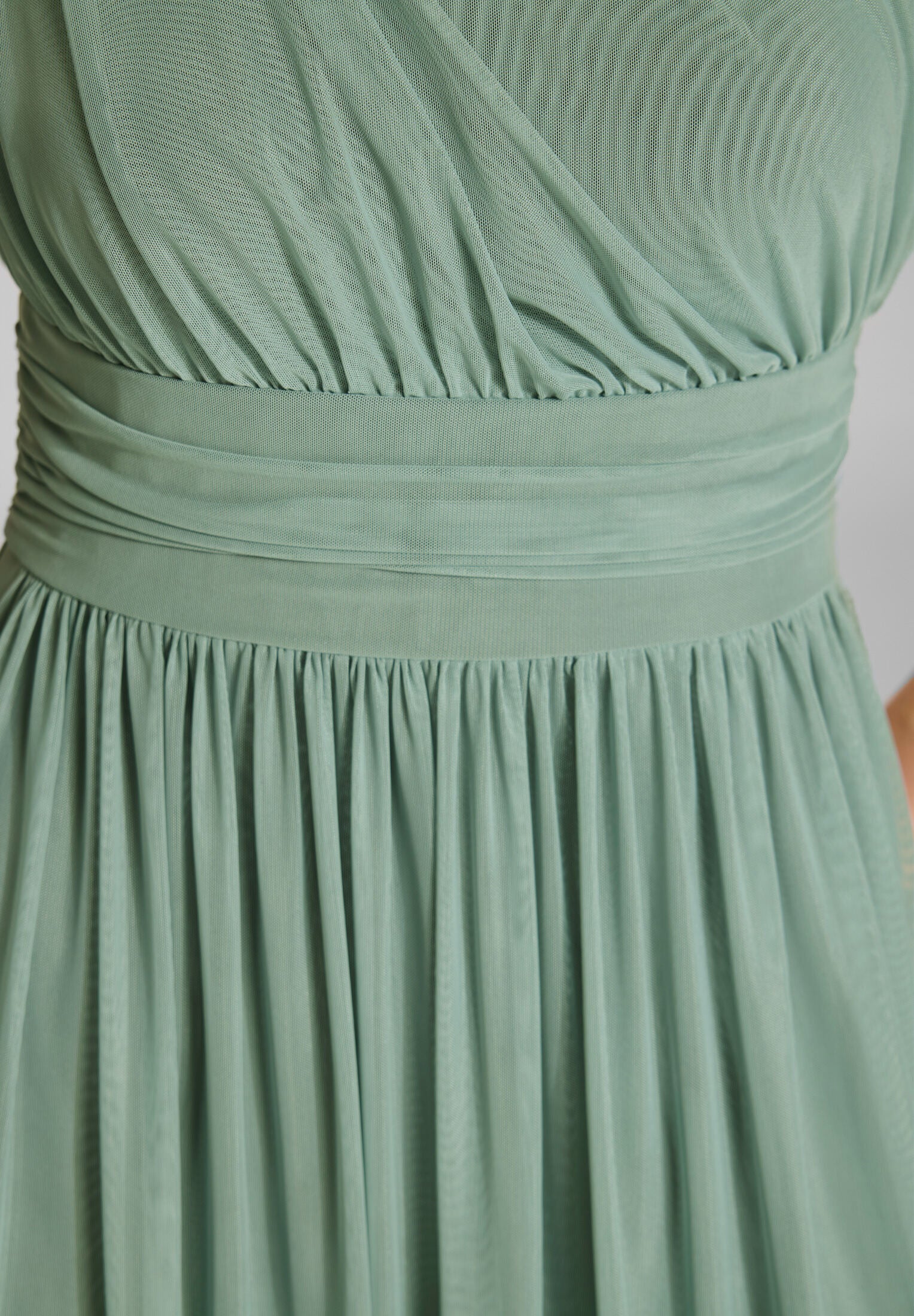 Abendkleid One Shoulder aus Mesh - Image 4