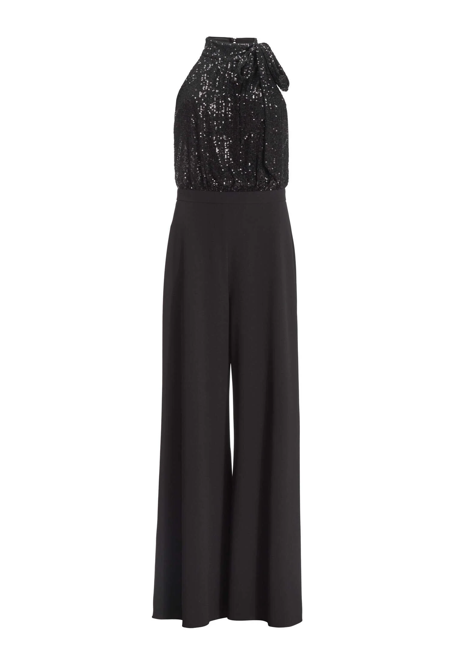 Ärmelloser Jumpsuit mit Schluppenblusen Top aus elastischer Paillette - Image 6