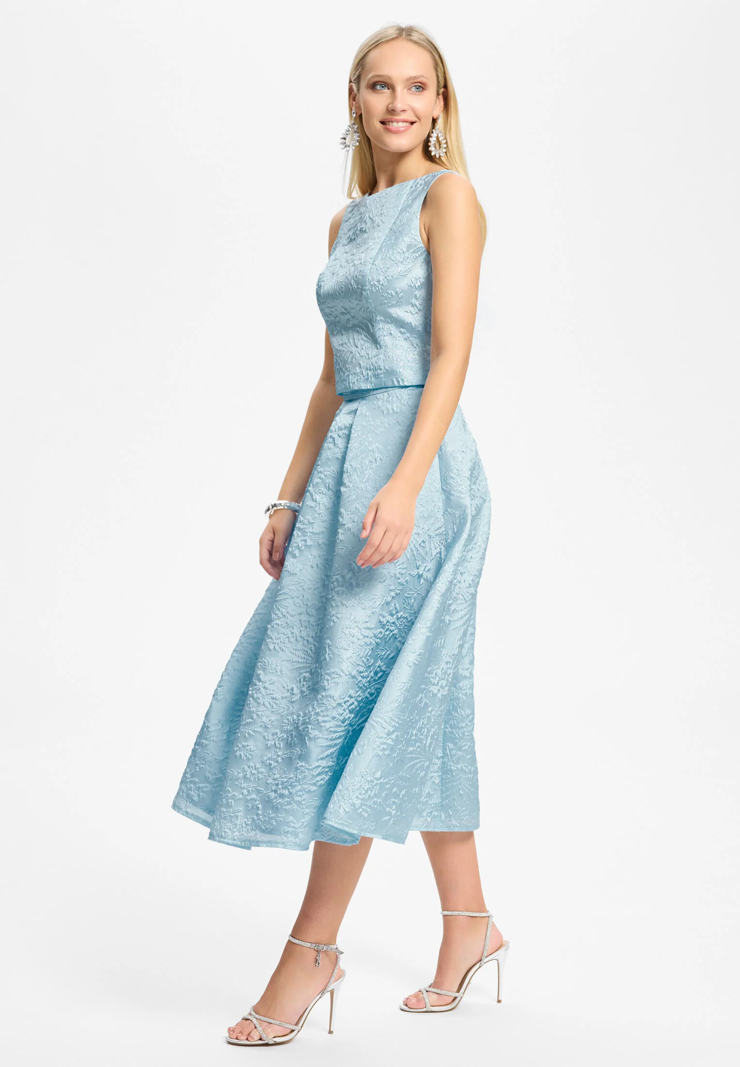 Oberteil aus Jacquard mit V-Ausschnitt - Image 5