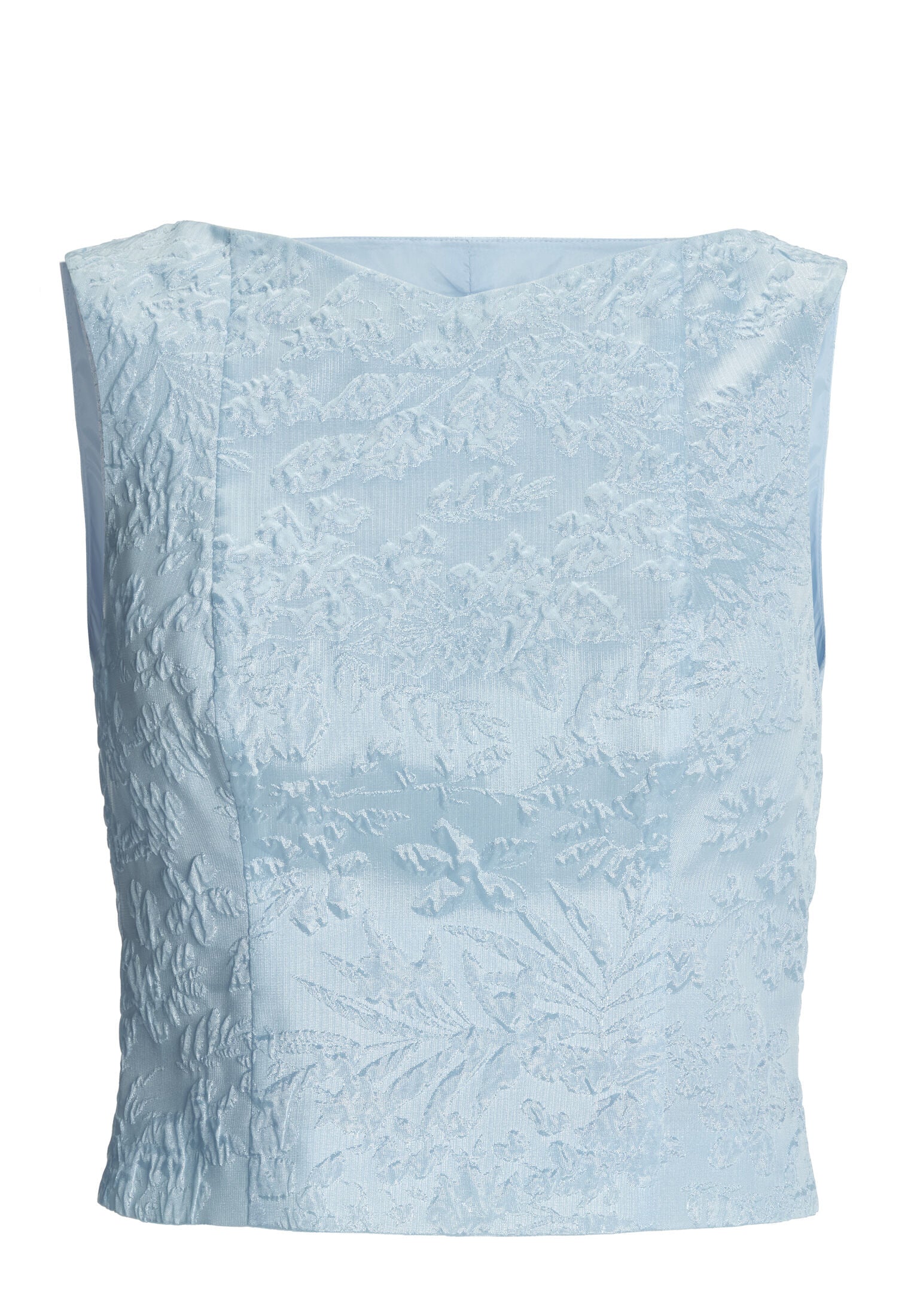 Oberteil aus Jacquard mit V-Ausschnitt - Image 6