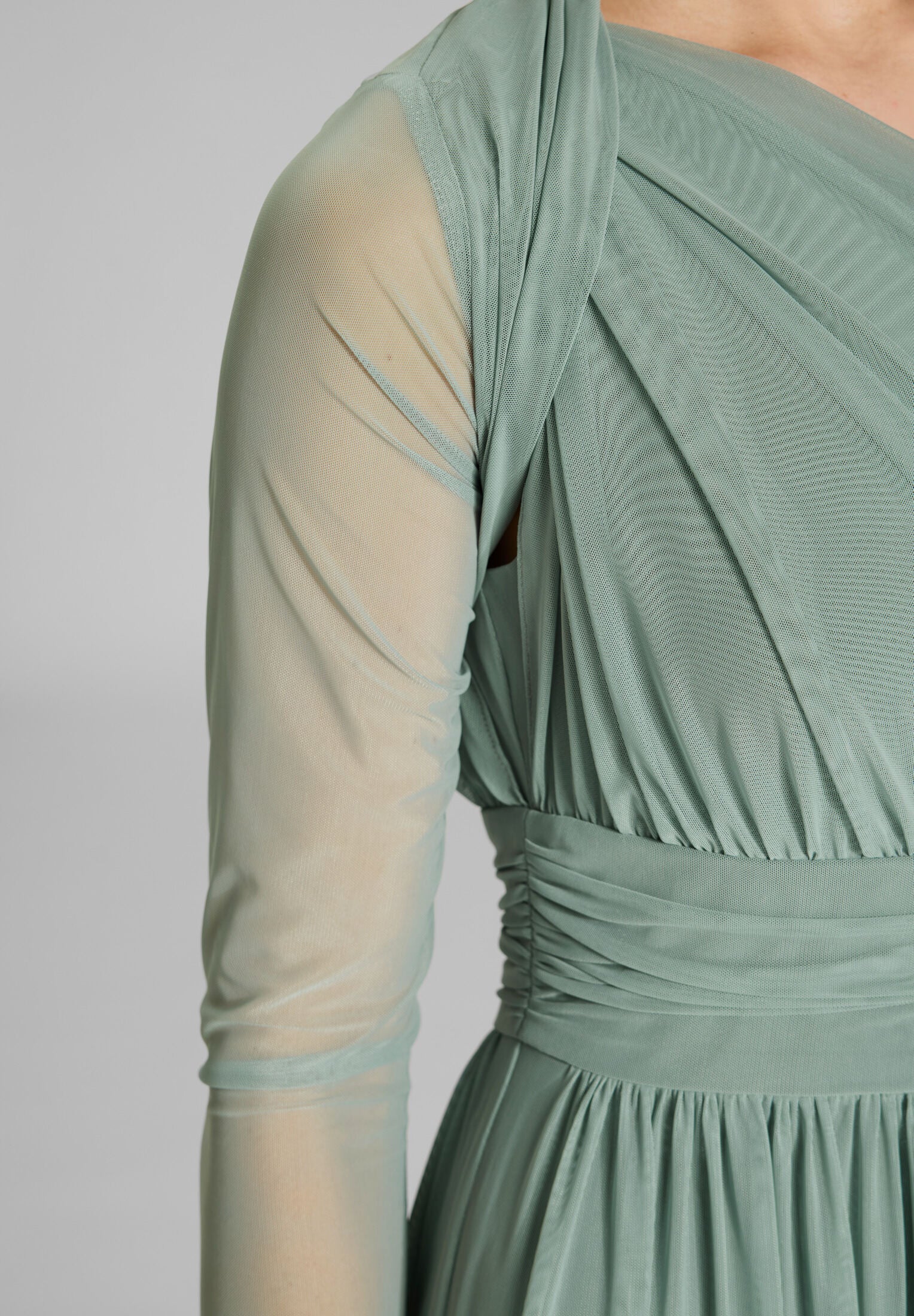 Bolero aus Mesh mit Raffblende - Image 4