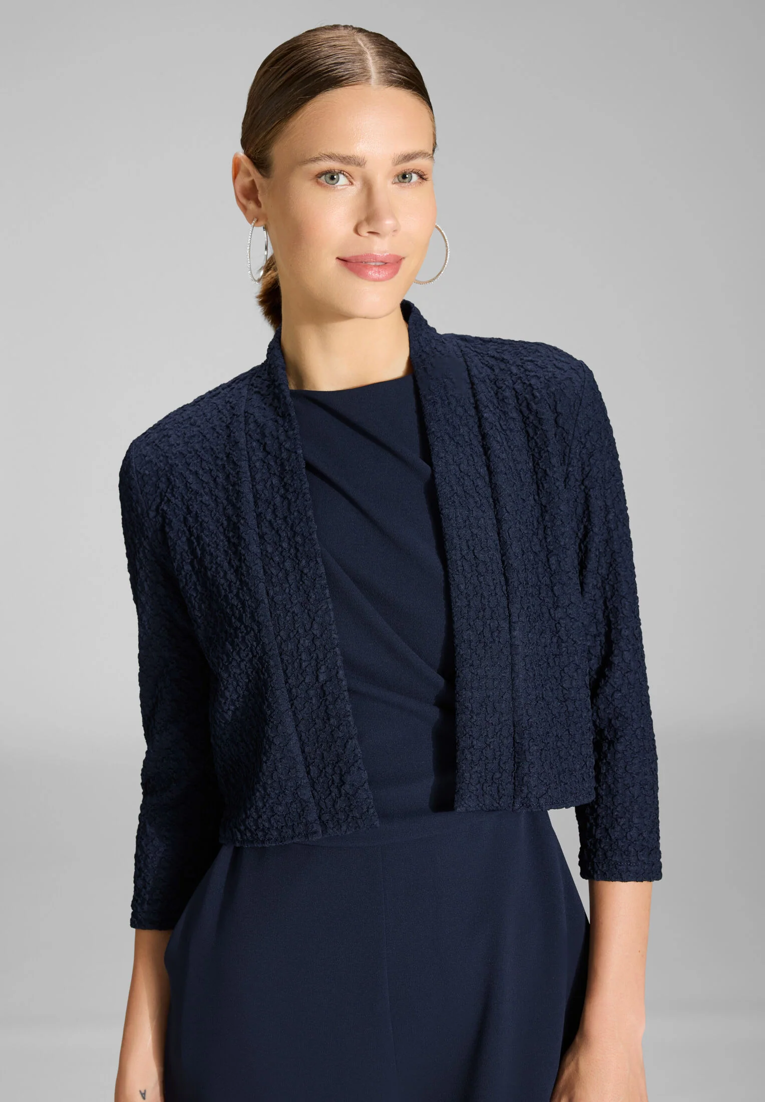 Bolero Jacke aus Jersey Cloque - Image 3