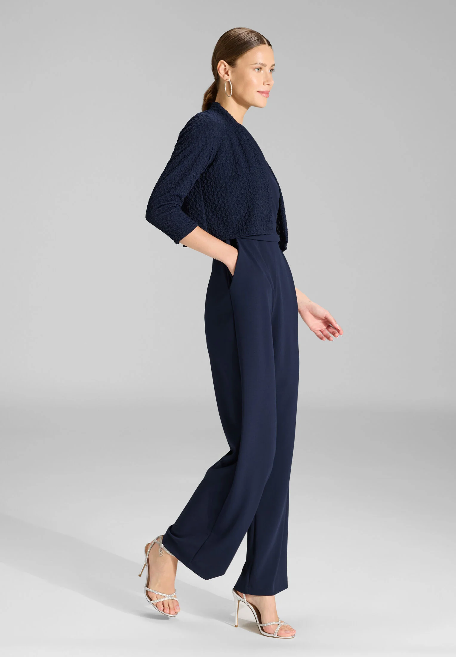 Bolero Jacke aus Jersey Cloque - Image 5