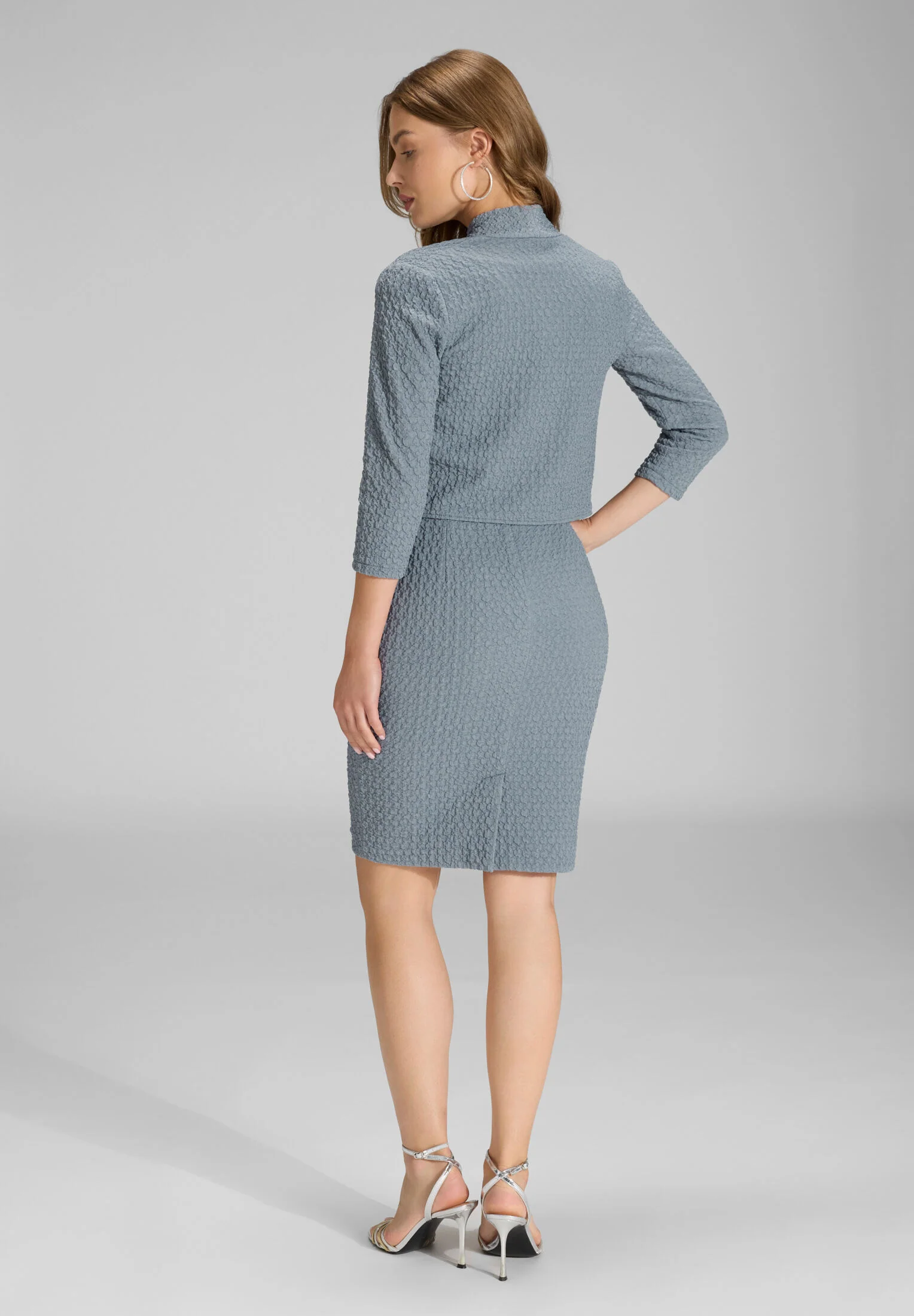 Bolero Jacke aus Jersey Cloque - Image 8