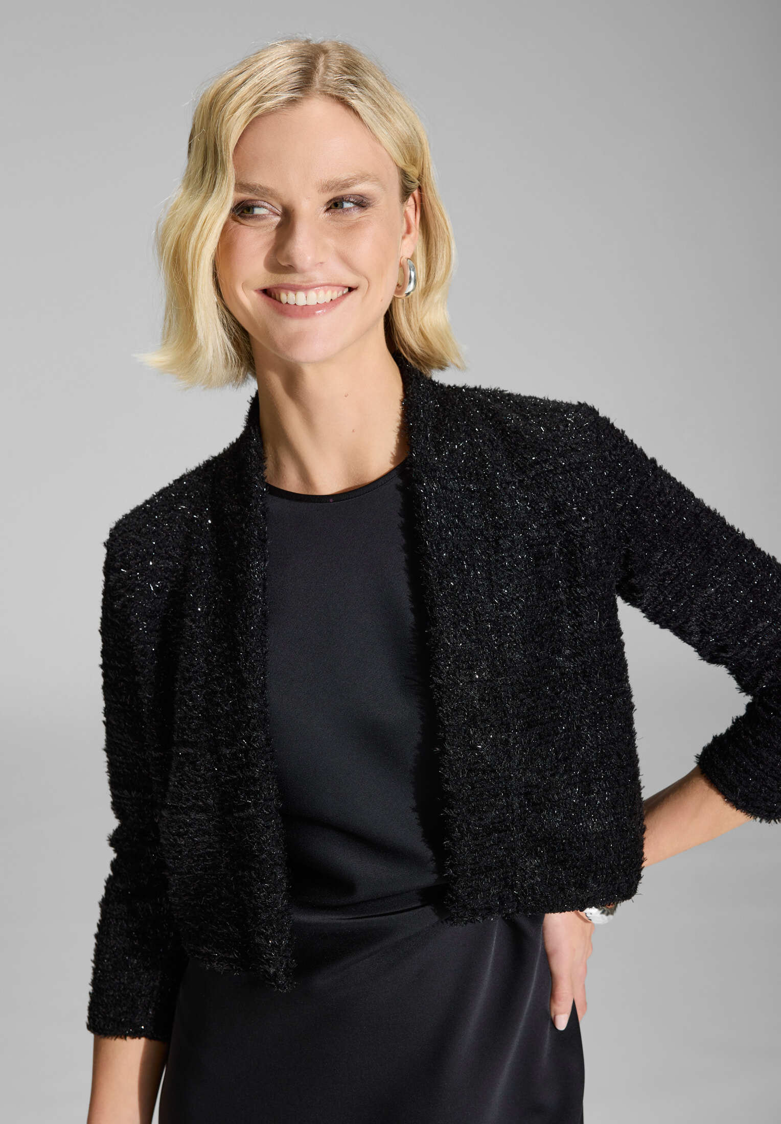 Bolero Jacke in Chenille Optik - Image 3