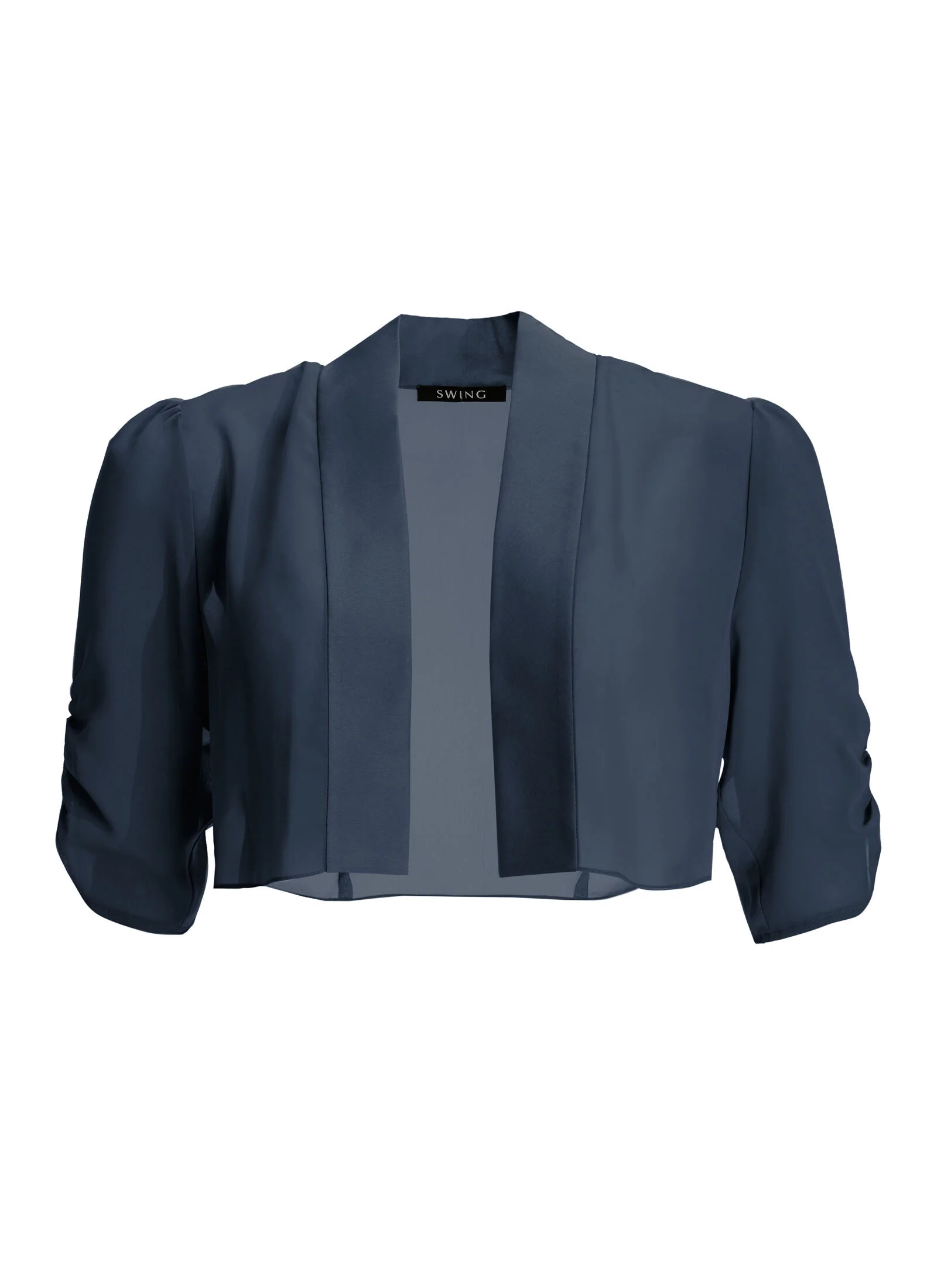 Chiffon Bolero mit Satin Blende - Image 6