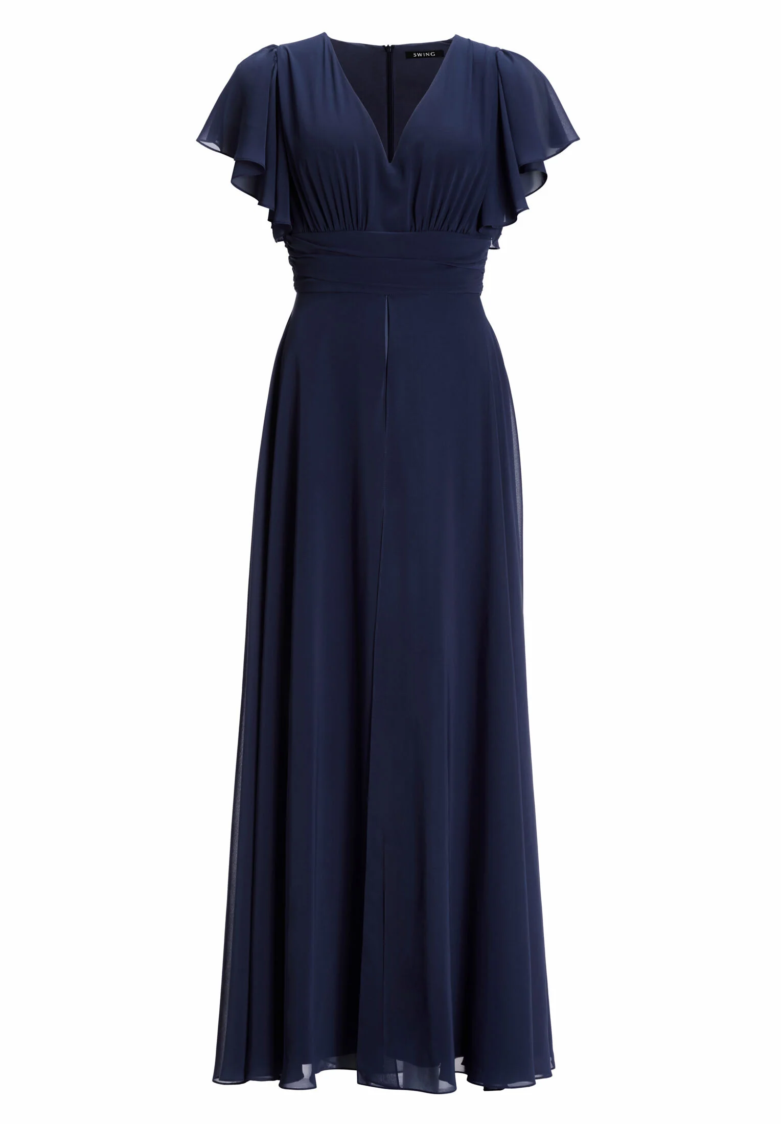 Chiffon Jumpsuit mit Überrock und Volantärmeln - Image 12