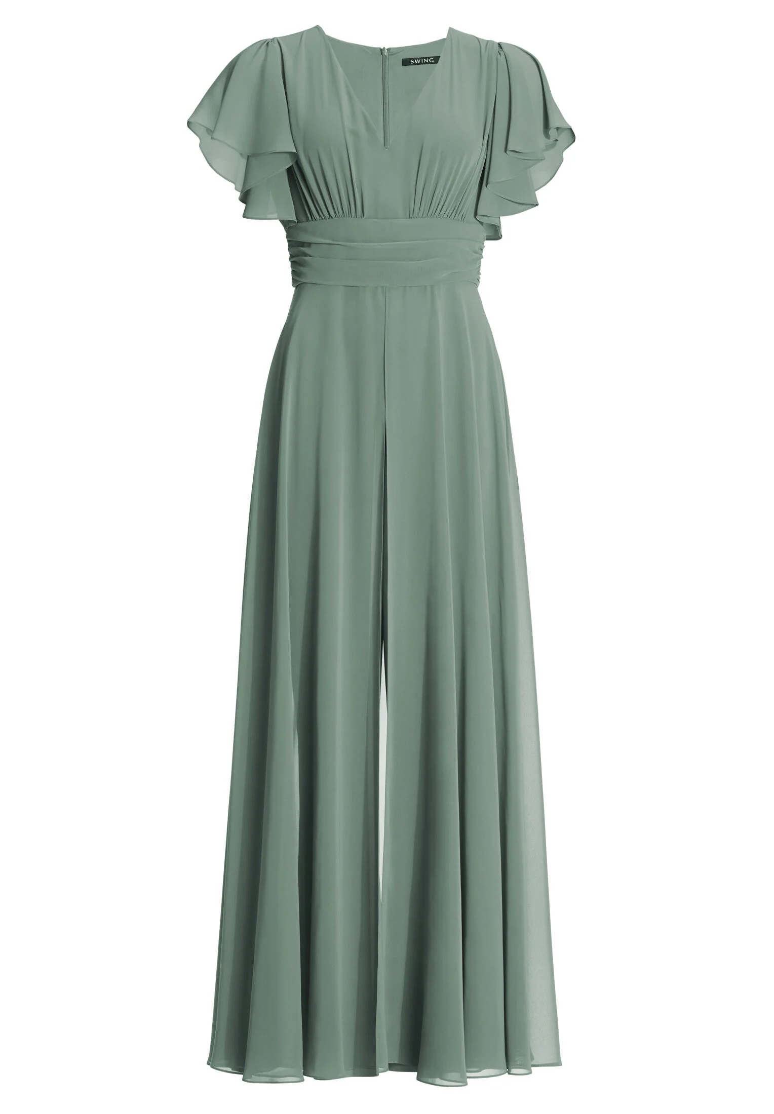 Chiffon Jumpsuit mit Überrock und Volantärmeln - Image 30