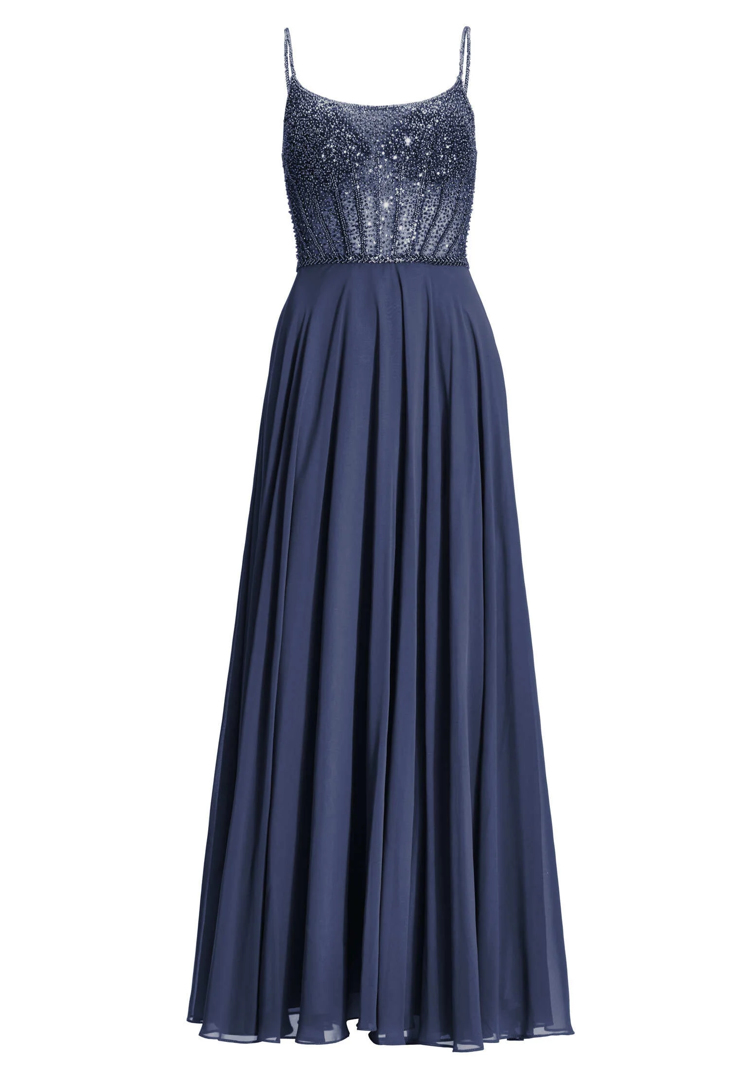 Chiffonkleid mit besticktem Top - Image 6