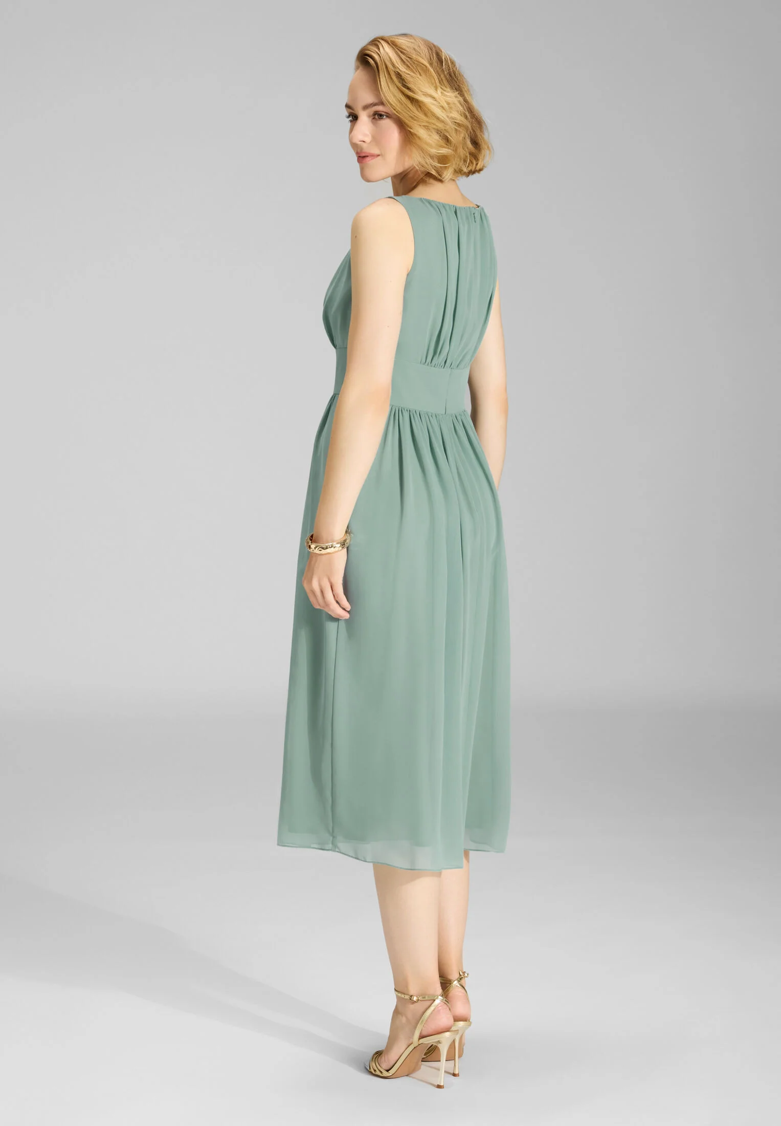 Chiffonkleid mit Taillenpasse - Image 8