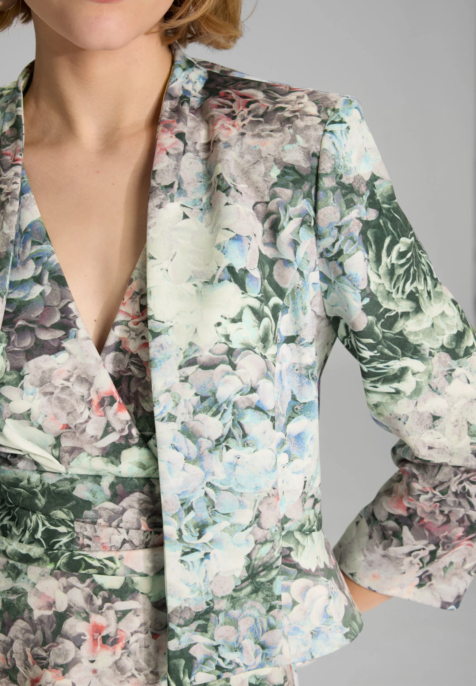 Floral bedruckter Scuba Blazer - Image 4