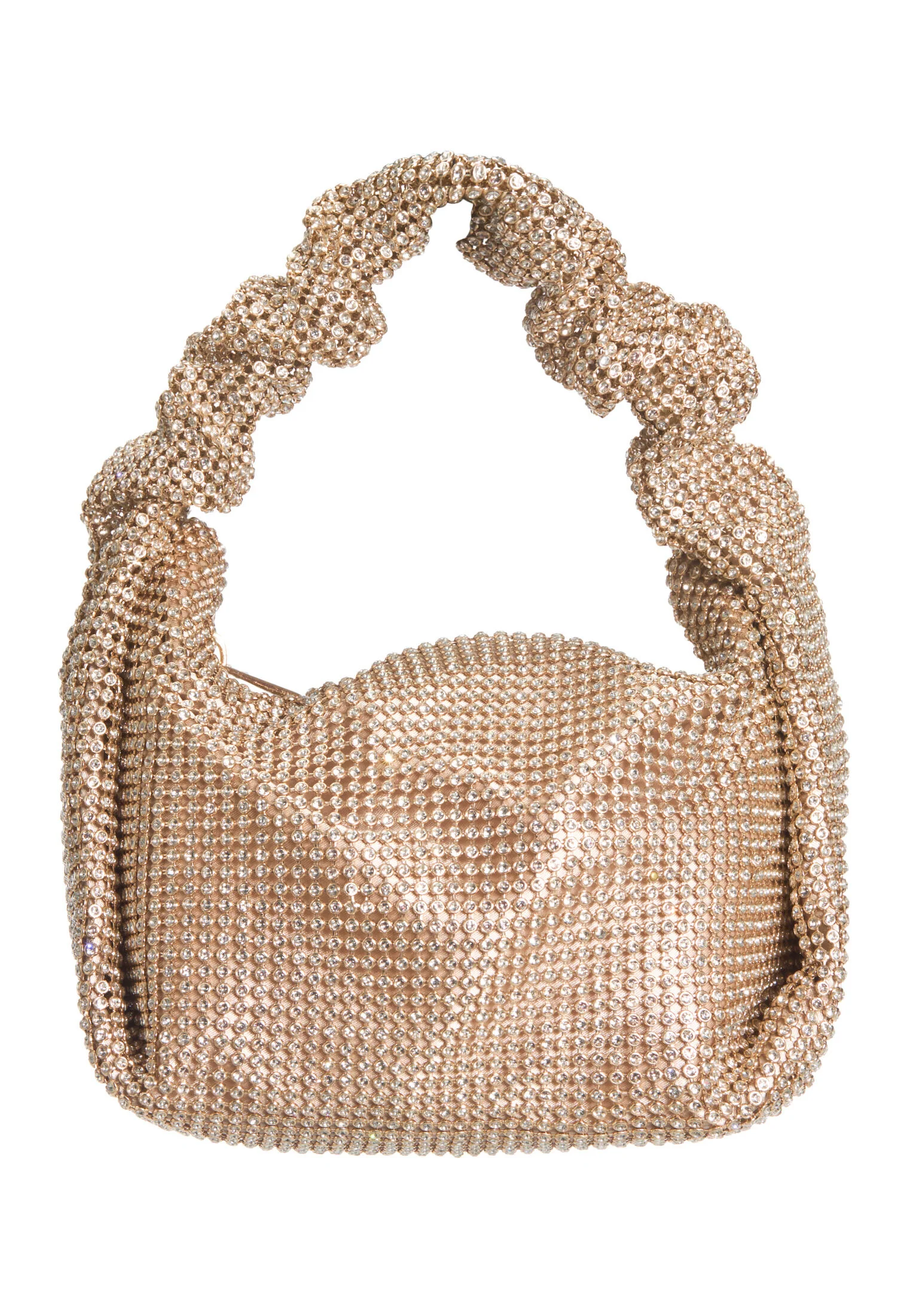 Henkeltasche aus glänzendem Strassgewebe - Image 3