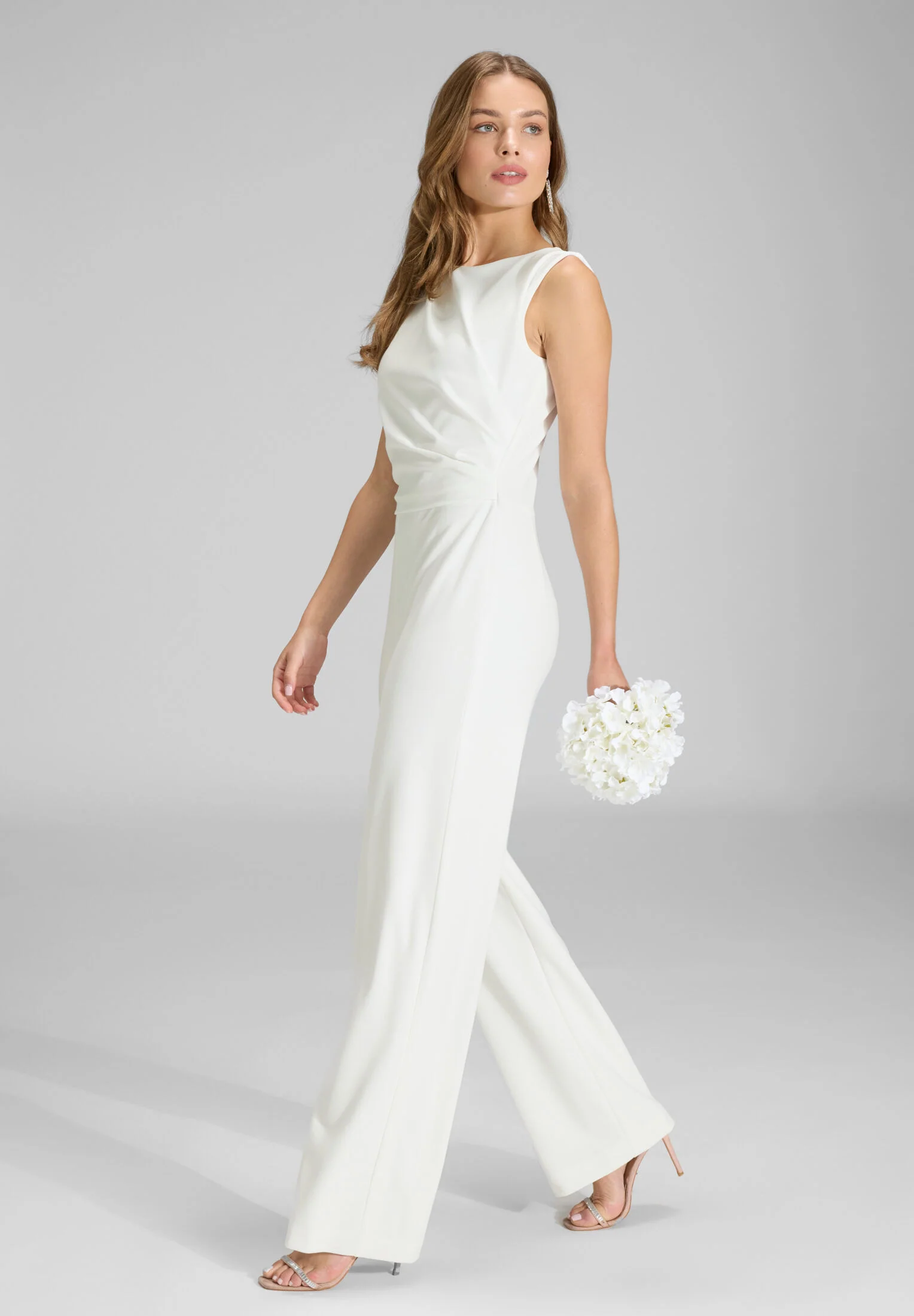 Jumpsuit aus Crepe Jersey mit Drapierung - Image 5