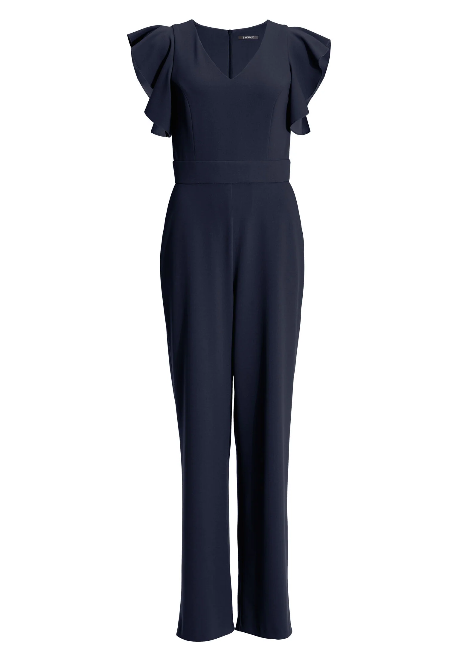 Jumpsuit aus Crepe Jersey mit Volant Ärmeln - Image 6