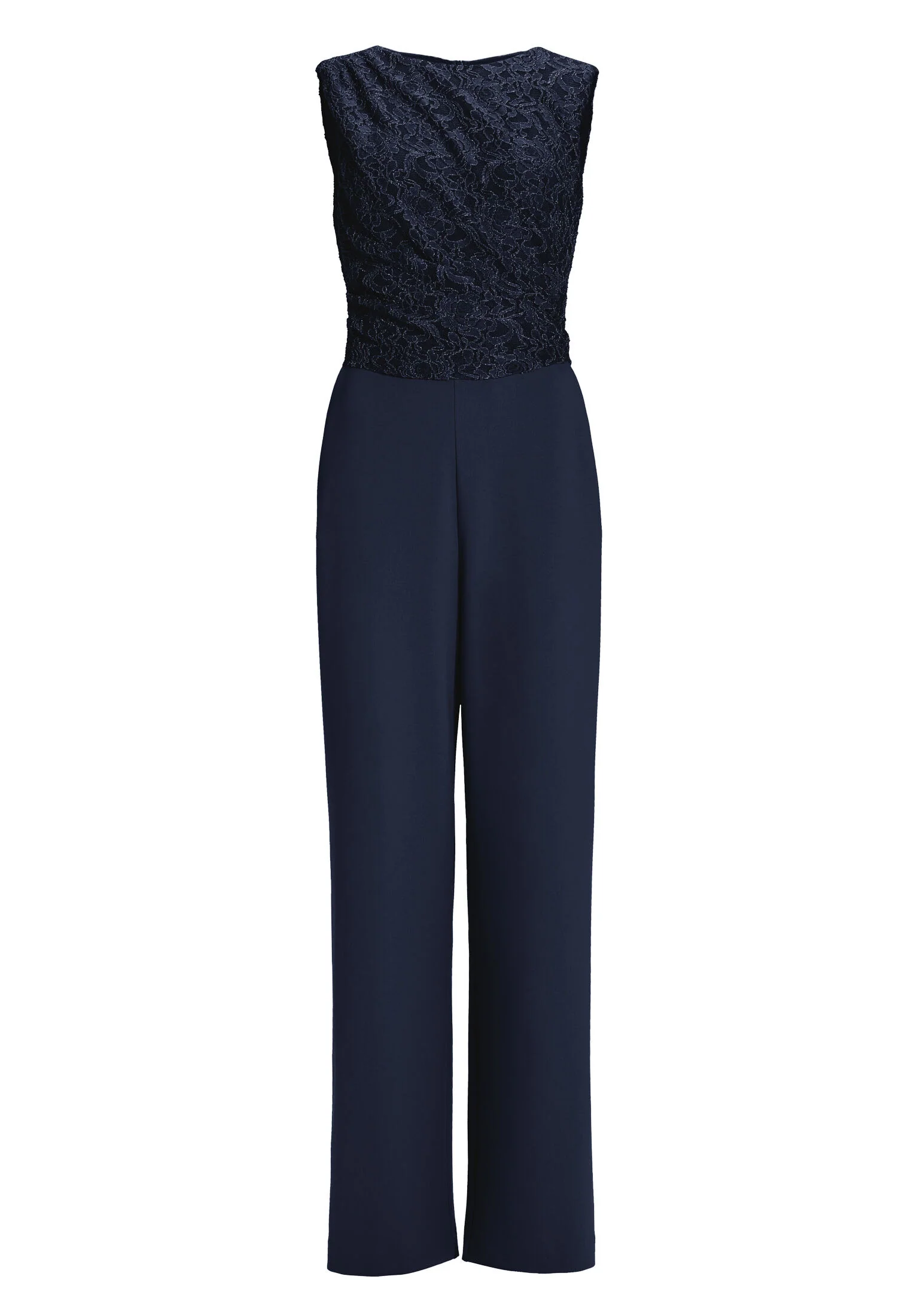 Jumpsuit aus Material-Mix mit Drapierung - Image 6