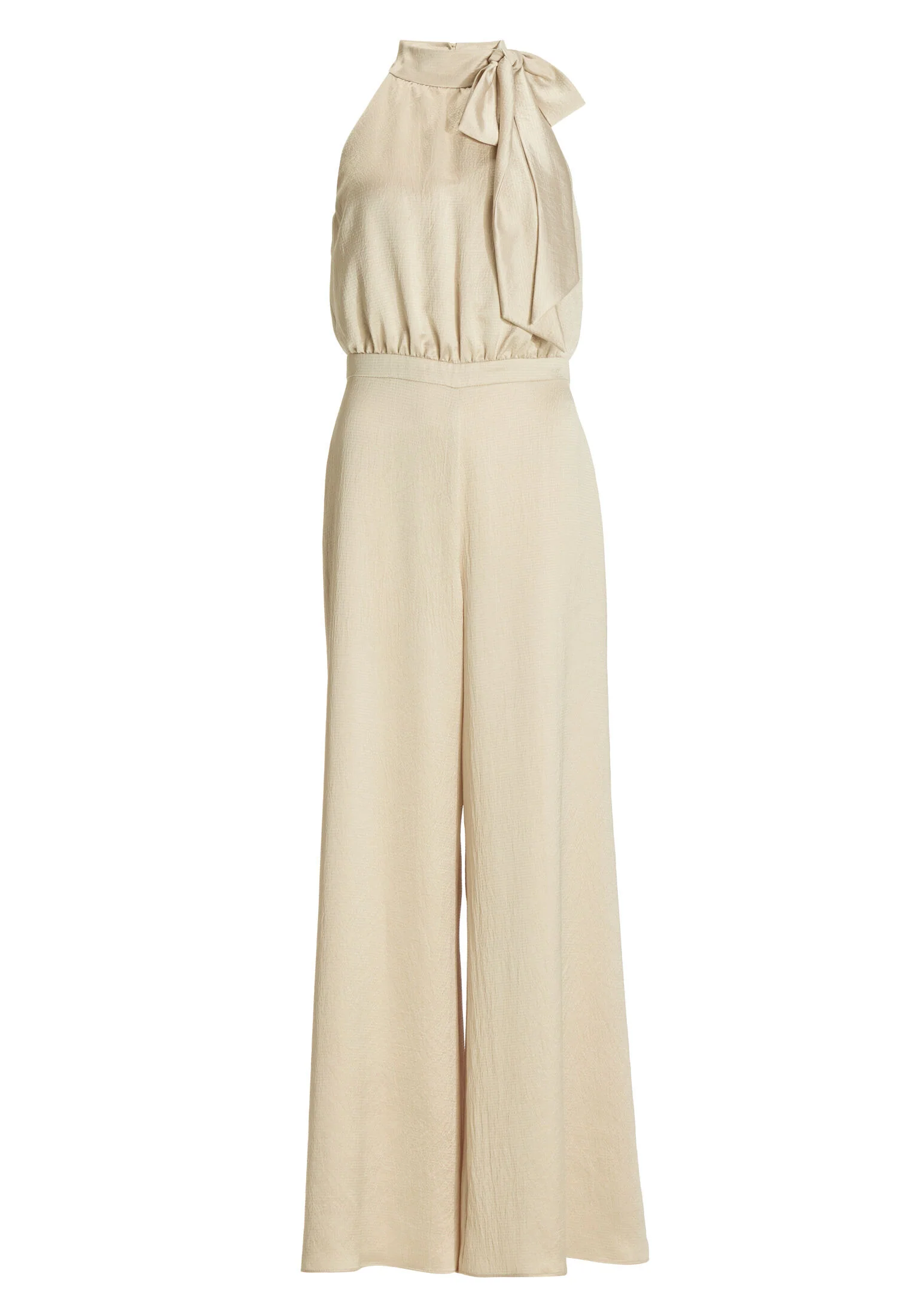 Jumpsuit mit Schluppe aus gehämmertem Satin - Image 6