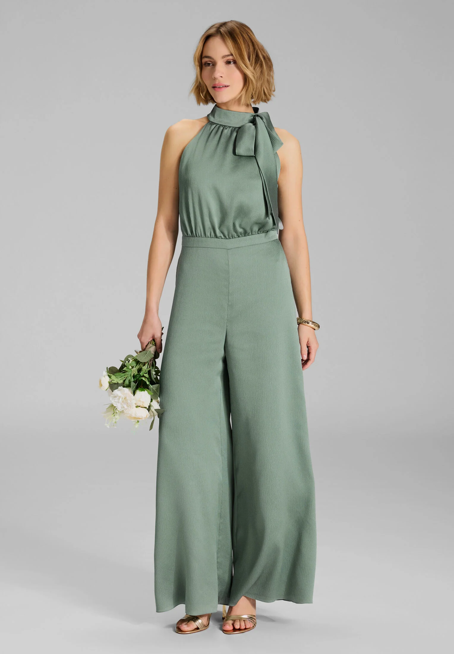 Jumpsuit mit Schluppe aus Satin - Image 31