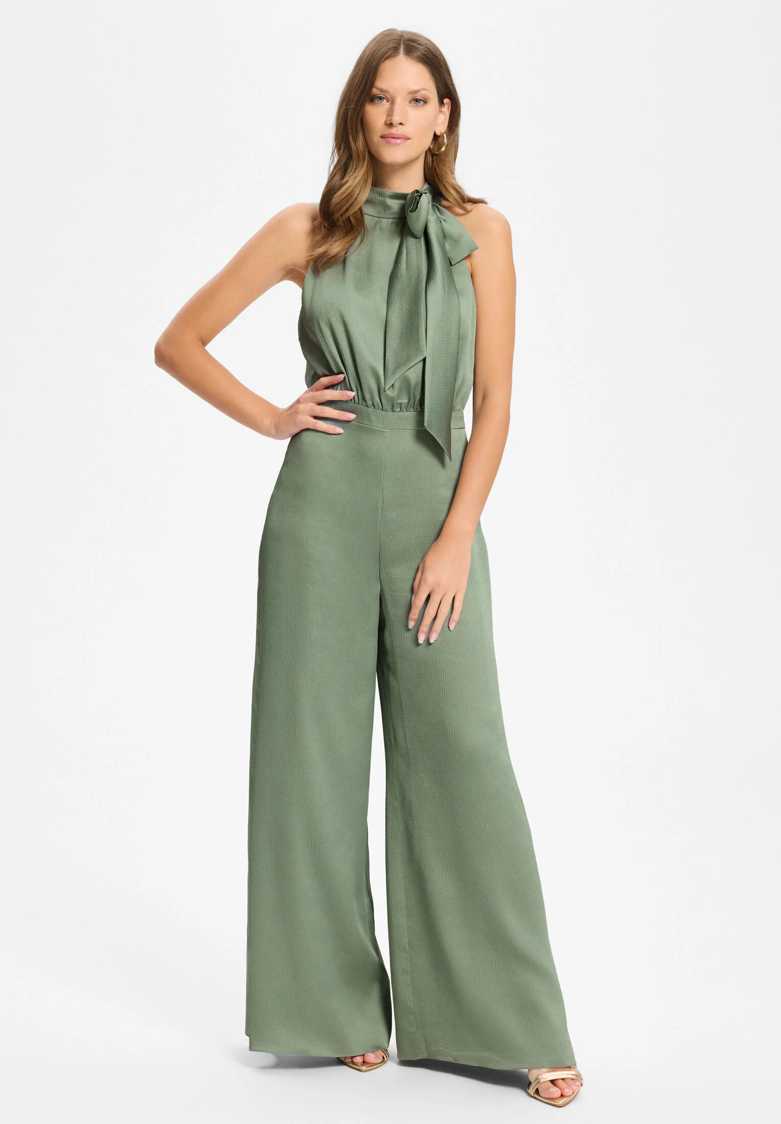 Jumpsuit mit Schluppe aus Satin - Image 37
