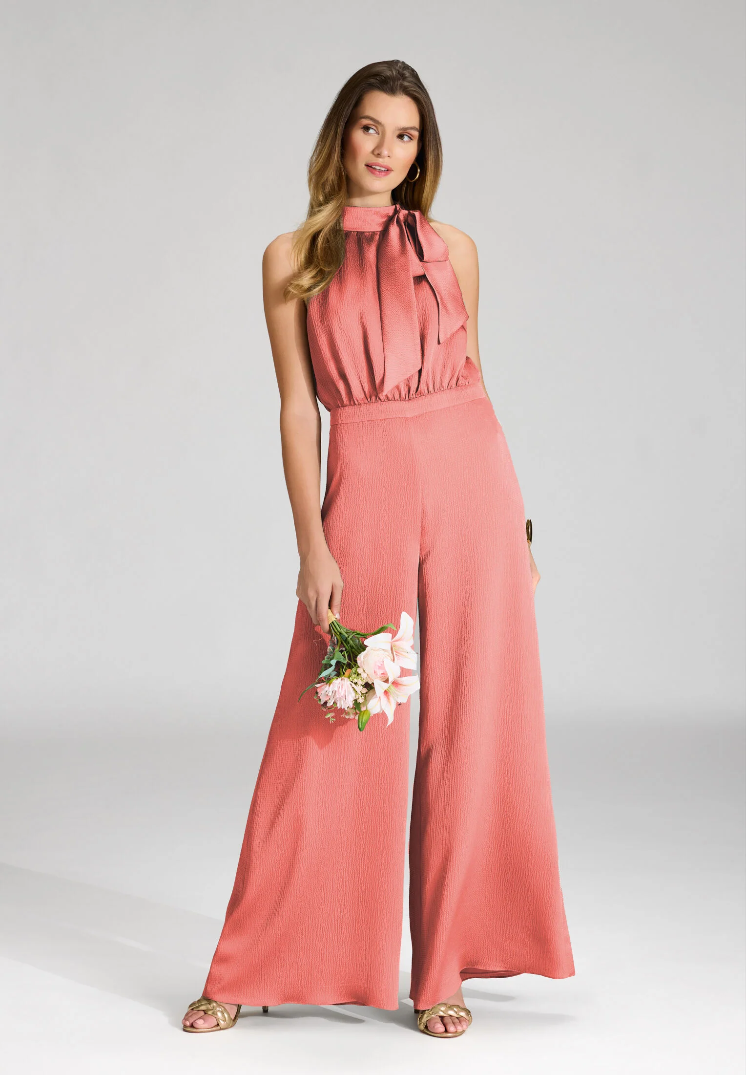 Jumpsuit mit Schluppe aus Satin - Image 43