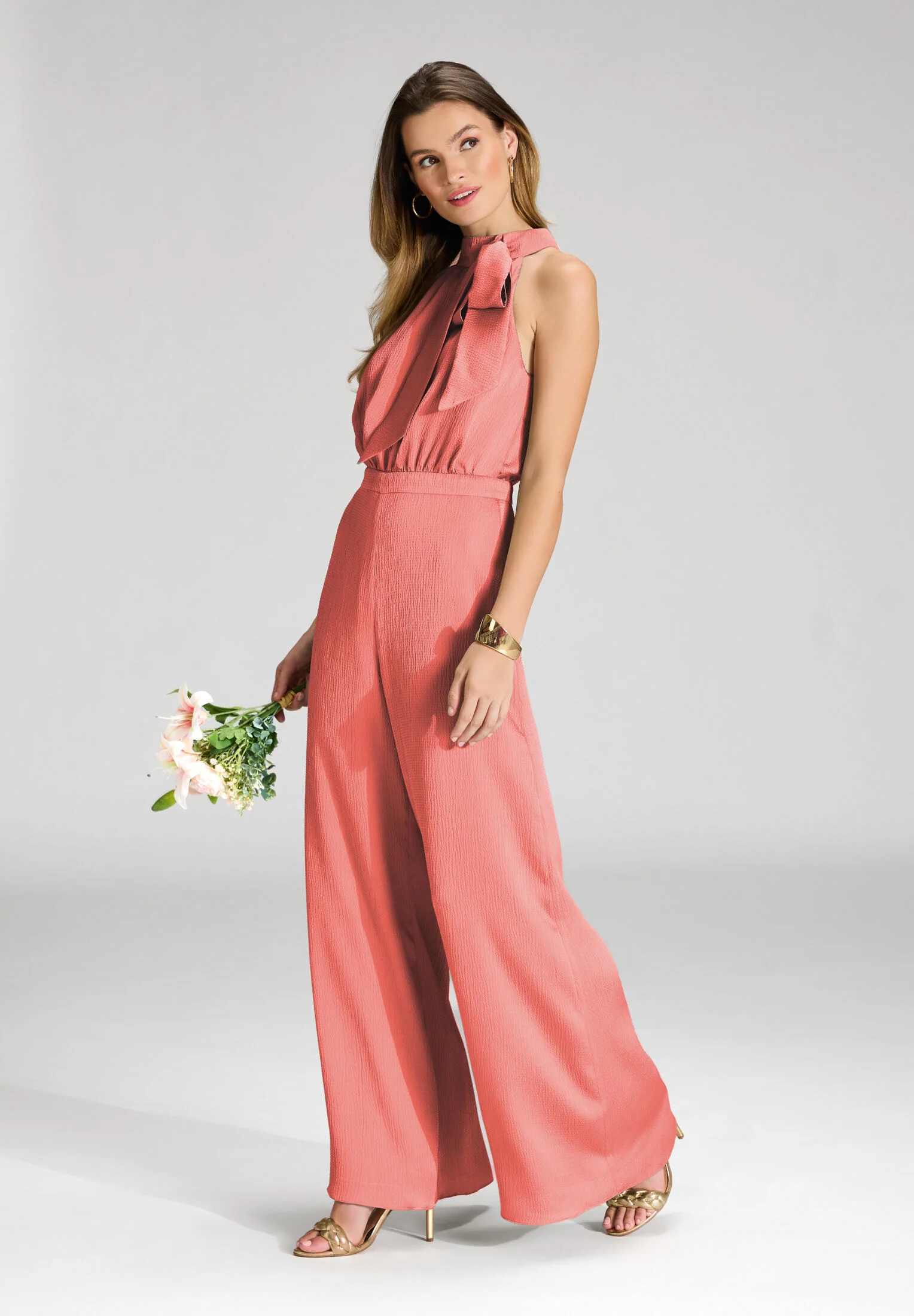 Jumpsuit mit Schluppe aus Satin - Image 47