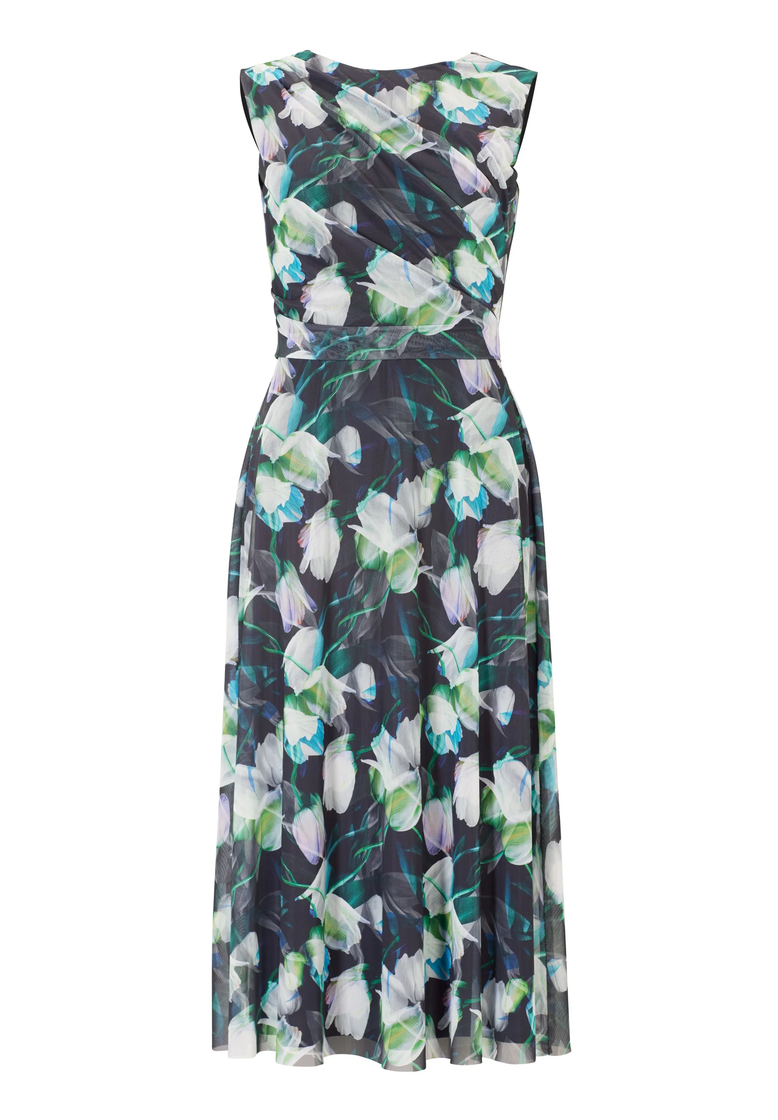 Kleid aus bedrucktem Mesh - Image 6