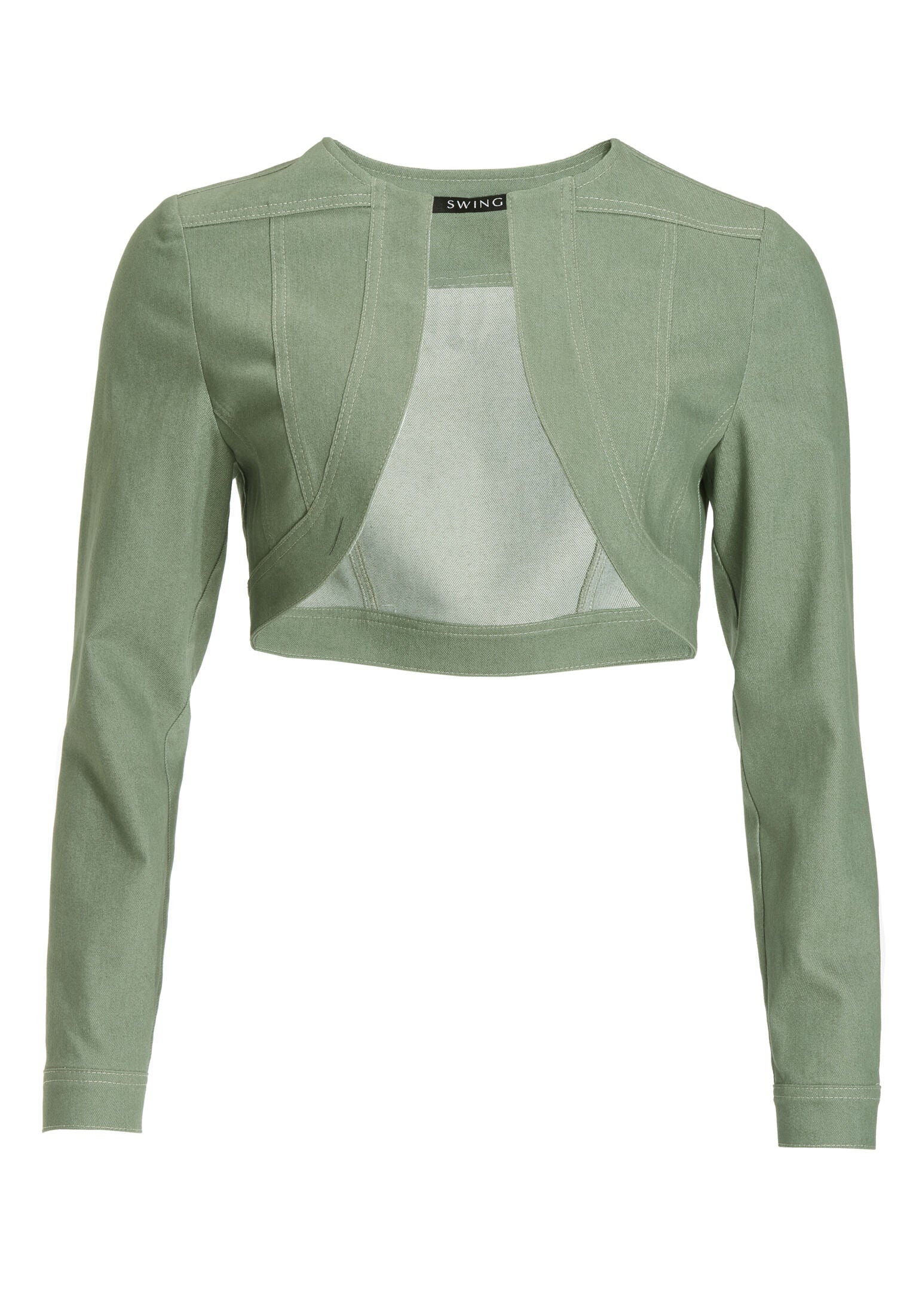 kurze Jeansjacke aus Stretch Denim - Image 12