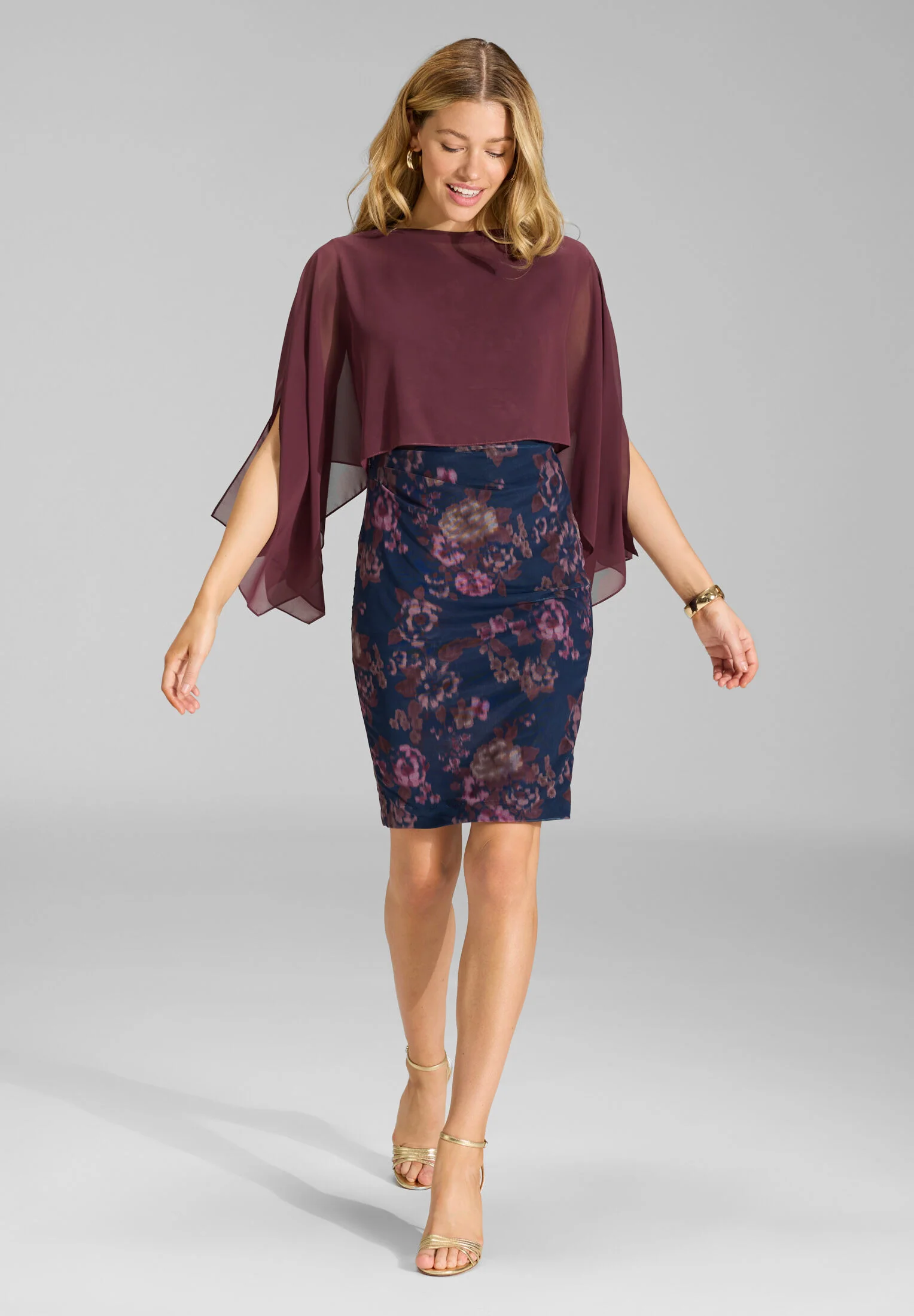 Schlupf-Stola aus Chiffon mit Ärmelschlitzen - Image 18