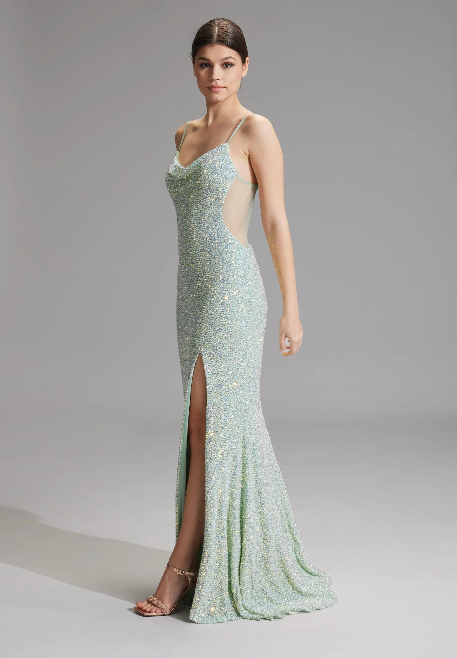 Slipdress mit transparenter Rückenpartie - Image 33