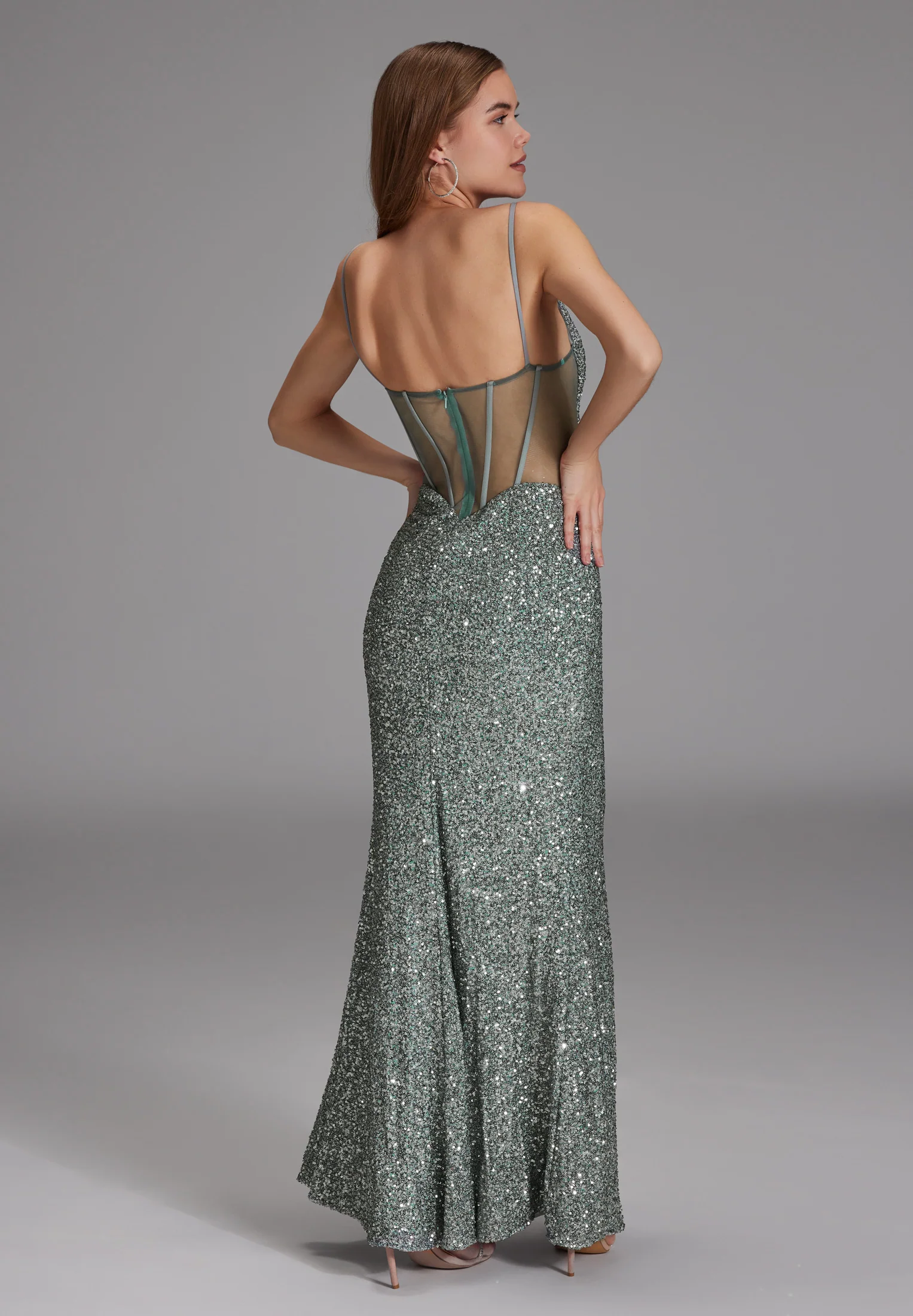 Slipdress mit transparenter Rückenpartie - Image 43