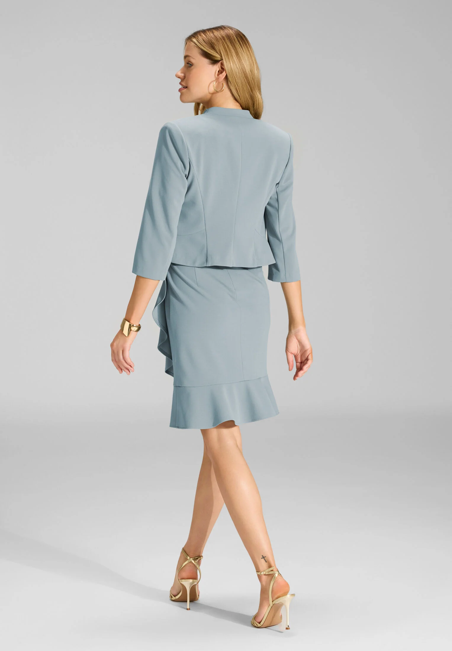 Taillierte Jacke aus Jersey Crêpe - Image 14