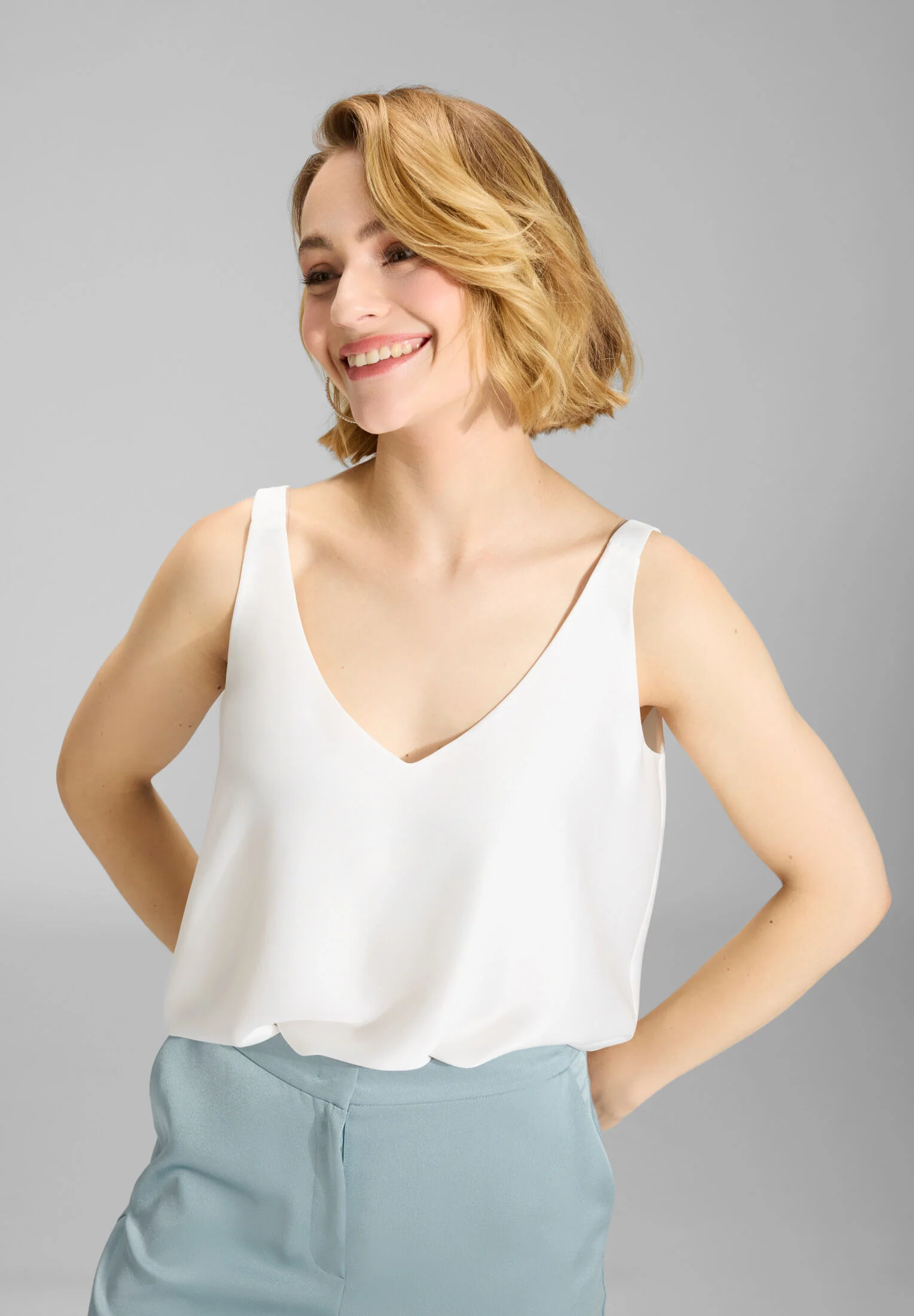 Top aus Satinchiffon - Image 3