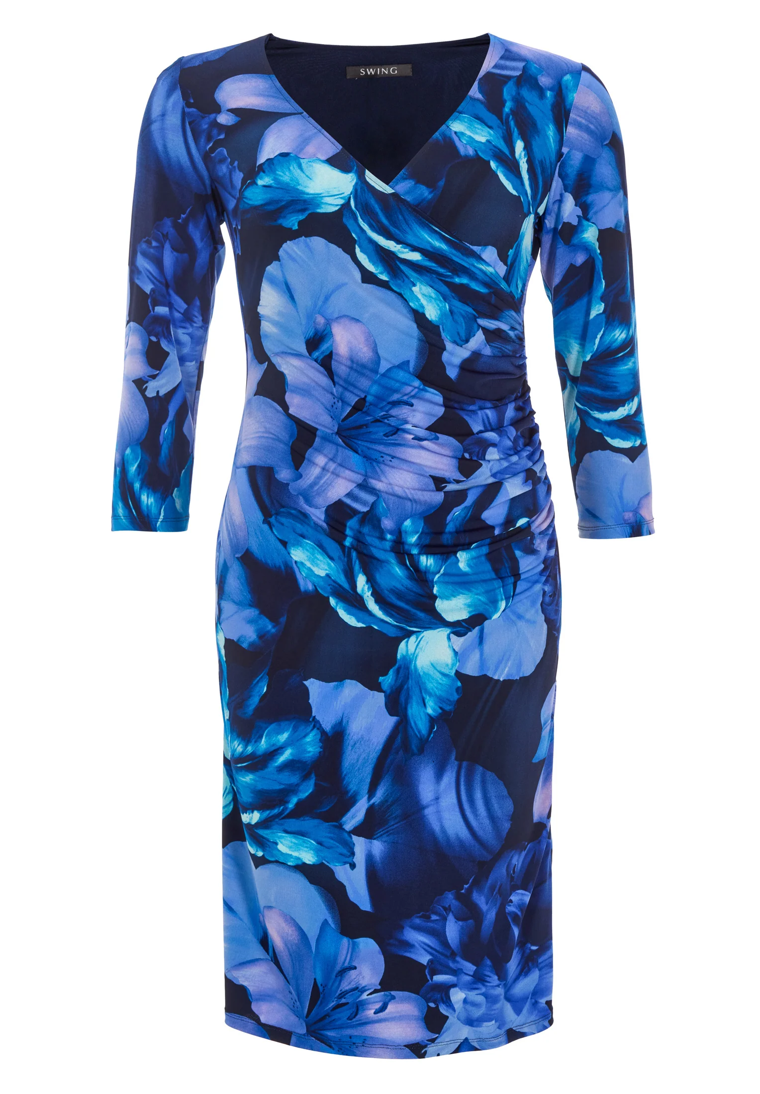 Wickelkleid aus floral bedrucktem Jersey - Image 6